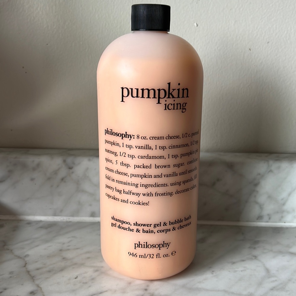 Pumpkin icing shampoo shower gel bubble bath